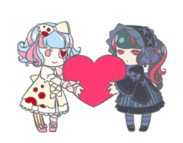 Gothic fantasy girl sticker #11056970