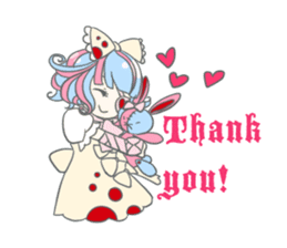 Gothic fantasy girl sticker #11056974