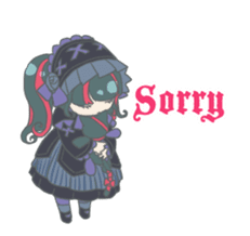 Gothic fantasy girl sticker #11056975