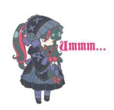 Gothic fantasy girl sticker #11056977