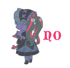 Gothic fantasy girl sticker #11056981