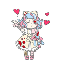 Gothic fantasy girl sticker #11056982