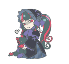 Gothic fantasy girl sticker #11056989
