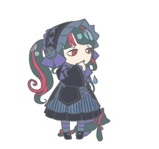 Gothic fantasy girl sticker #11056991