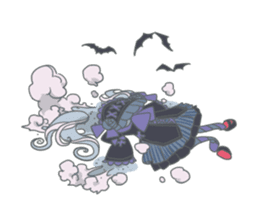 Gothic fantasy girl sticker #11056993