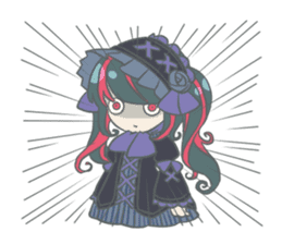 Gothic fantasy girl sticker #11056997
