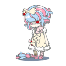 Gothic fantasy girl sticker #11056998