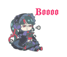 Gothic fantasy girl sticker #11057001