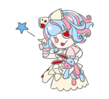 Gothic fantasy girl sticker #11057002