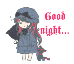 Gothic fantasy girl sticker #11057005