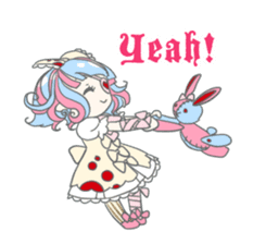 Gothic fantasy girl sticker #11057006