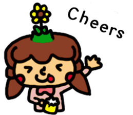 a sunflower sticker #11057262