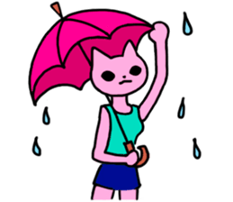 Nyamy the Fitness cat sticker #11058503