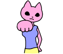 Nyamy the Fitness cat sticker #11058514