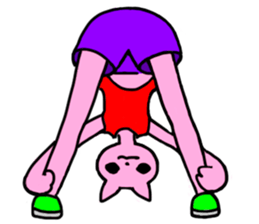 Nyamy the Fitness cat sticker #11058515