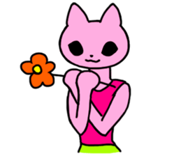 Nyamy the Fitness cat sticker #11058519