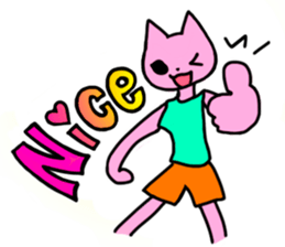 Nyamy the Fitness cat sticker #11058521