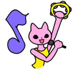 Nyamy the Fitness cat sticker #11058524