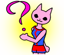 Nyamy the Fitness cat sticker #11058526