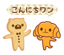 Croissant poodle sticker #11059490