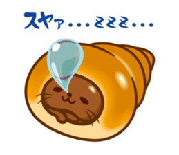 Croissant poodle sticker #11059494