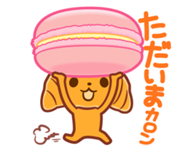 Croissant poodle sticker #11059498