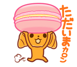 Croissant poodle sticker #11059498
