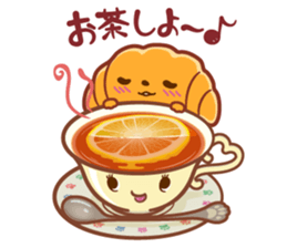 Croissant poodle sticker #11059501