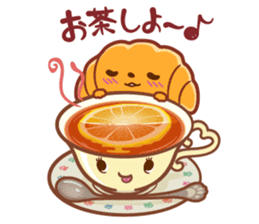 Croissant poodle sticker #11059501