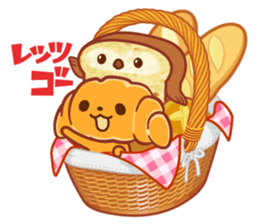Croissant poodle sticker #11059502