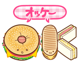 Croissant poodle sticker #11059504