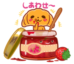 Croissant poodle sticker #11059513