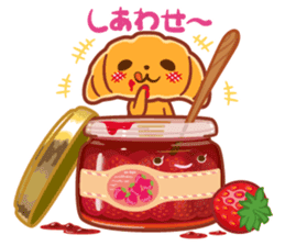 Croissant poodle sticker #11059513