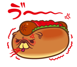 Croissant poodle sticker #11059518