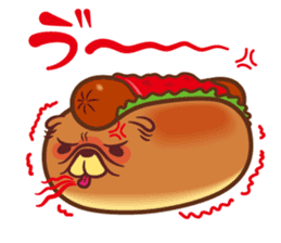 Croissant poodle sticker #11059518