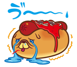 Croissant poodle sticker #11059519