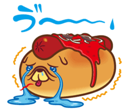 Croissant poodle sticker #11059519