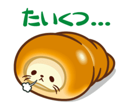 Croissant poodle sticker #11059521