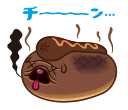 Croissant poodle sticker #11059523