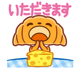 Croissant poodle sticker #11059525