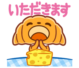 Croissant poodle sticker #11059525