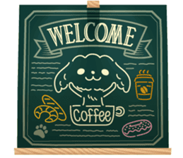 Croissant poodle sticker #11059527