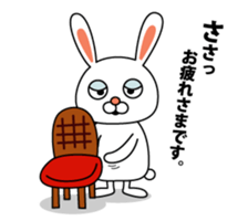 This is a simple rabbit. sticker #11059529