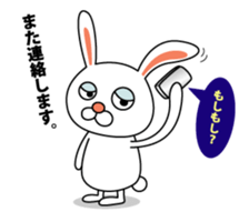 This is a simple rabbit. sticker #11059533