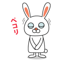 This is a simple rabbit. sticker #11059534