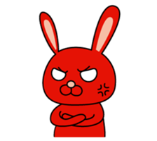 This is a simple rabbit. sticker #11059555