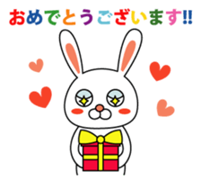 This is a simple rabbit. sticker #11059558
