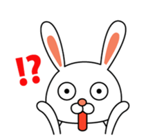 This is a simple rabbit. sticker #11059561