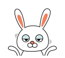 This is a simple rabbit. sticker #11059567