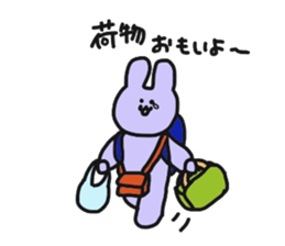 Rabbit like travel sticker #11060103